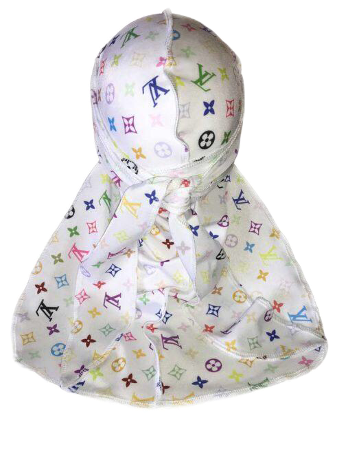 Lv White Designer Durag - Hoodie (491x660), Png Download