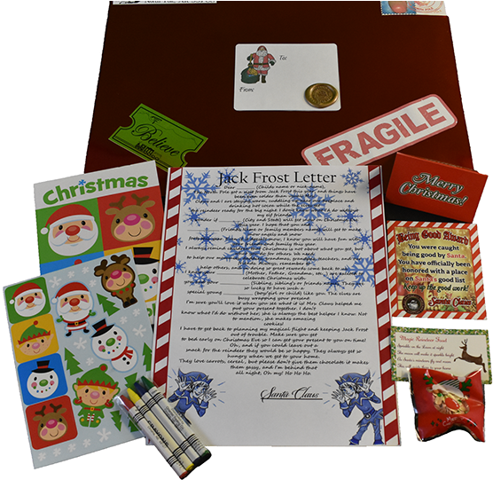 A Fun And Cheery Letter From Santa And Jack Frost - Brochure (813x542), Png Download
