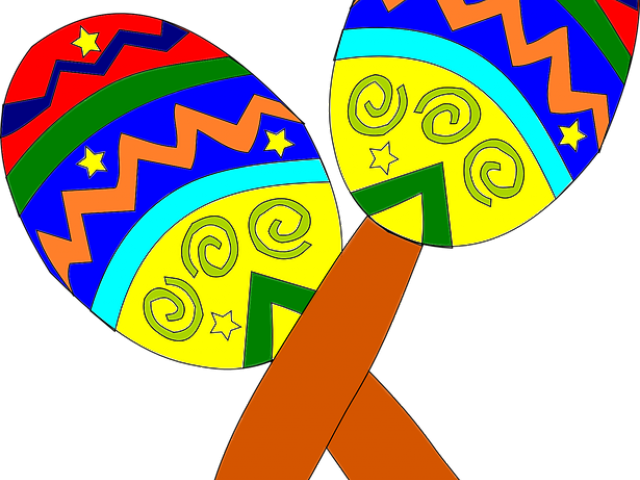 Mexican Clipart Pinata - Maracas Clipart No Background (640x480), Png Download