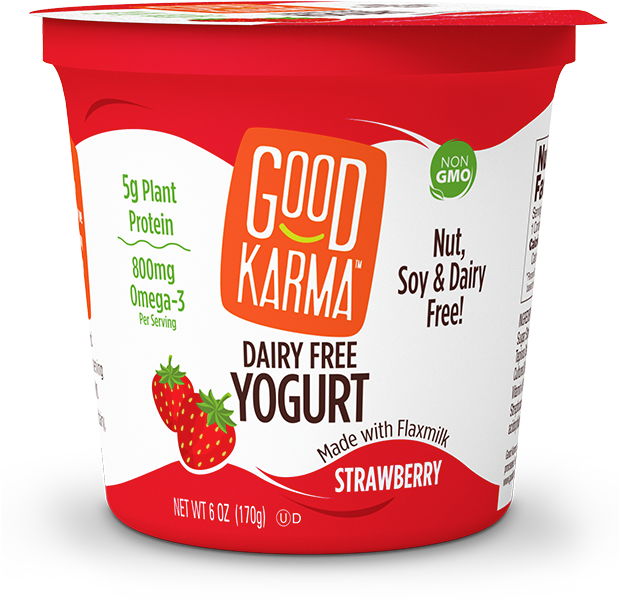 Strawberry Dairy Free Yogurt (618x660), Png Download