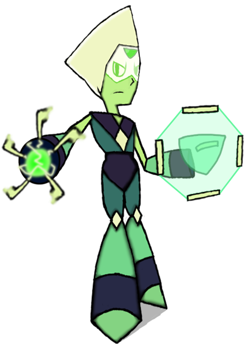 Attack The Light - Steven Universe Peridot Arm (494x696), Png Download