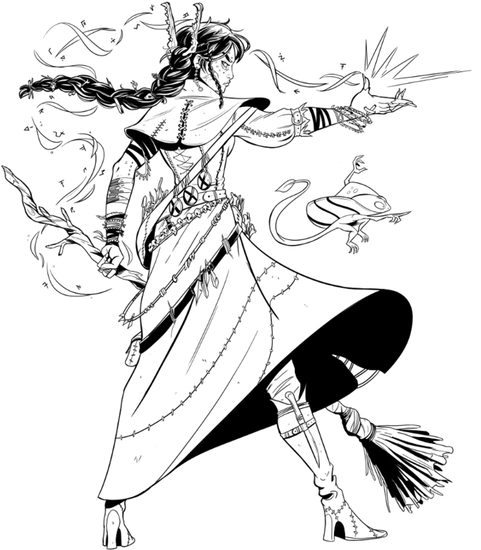 Mage Hand Press - Sketch (715x1023), Png Download