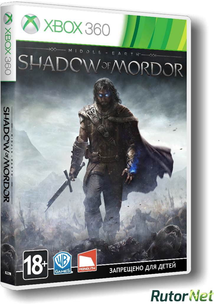 Shadow Of Mordor / Средиземье - Shadow Of Mordor Xbox 360 (731x1038), Png Download