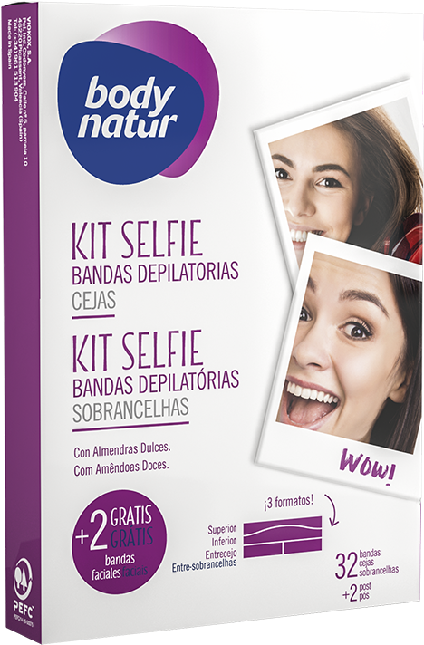 Kit Selfie Bandas Depiladoras Para Cejas - Eyebrow (894x1023), Png Download