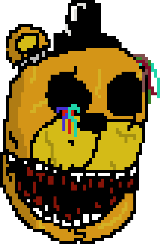 Sinister Golden Freddy - Smiley (720x850), Png Download