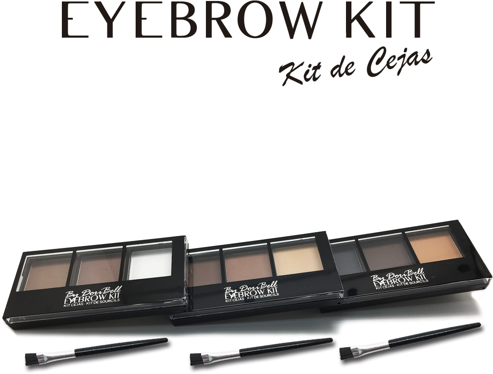 Eyebrow Kit Estuche Set Para Cejas Trio Con Aplicador - Eye Shadow (1033x1080), Png Download