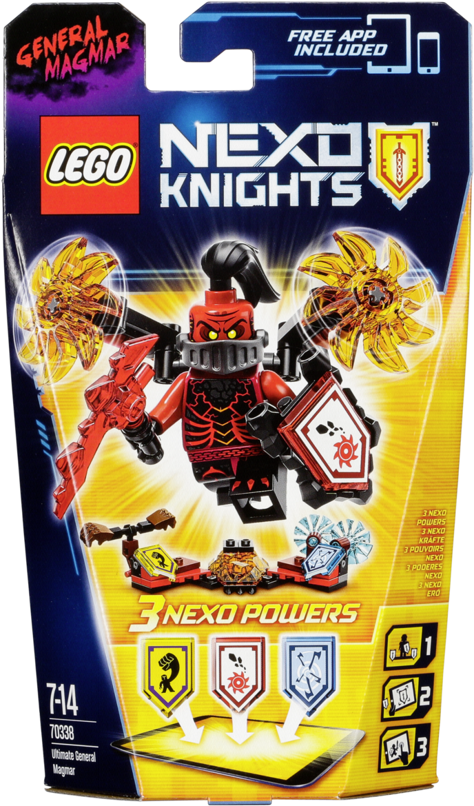 Lego Nexo Knights 70338 Úžasný Generál Magmar - Lego Nexo Knights Ģeneral (709x1200), Png Download