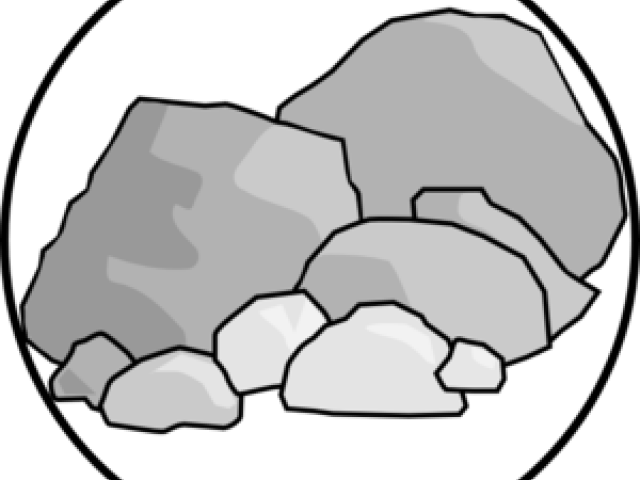 Boulders Clipart Stepping Stone - Rock Clipart Transparent (640x480), Png Download