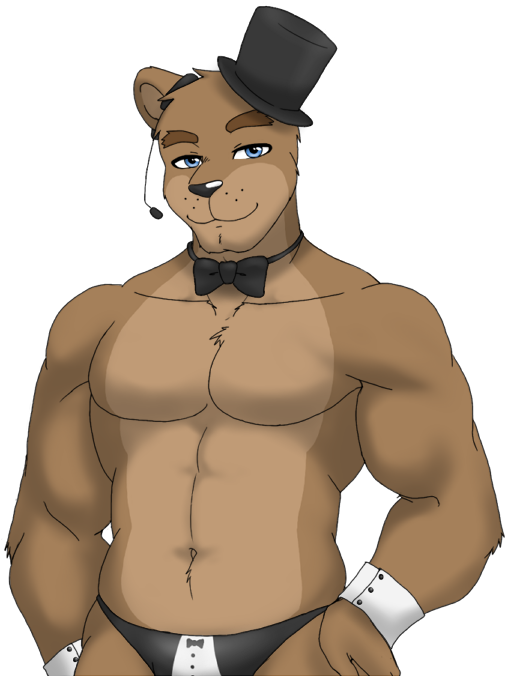 Still Ready For Freddy - Freddy Fazbear Fnaf Muscles (528x762), Png Download