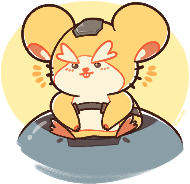 Overwatch Is A Hamtaro Game Actually Bonus - Cartoon (816x754), Png Download