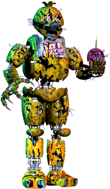 117 - Post Shift Chica Fnaf (558x672), Png Download