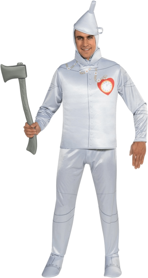 Adult Wizard Of Oz Tin Man Costume - Wizard Of Oz Fancy Dress (600x951), Png Download