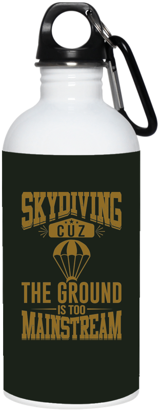 "skydiving" Stainless Water Bottle - Water Bottle (800x800), Png Download