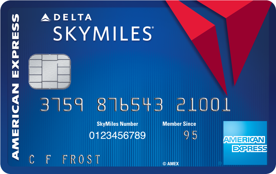 Blue Delta Skymiles Credit Card - Delta Credit Card (1500x1000), Png Download
