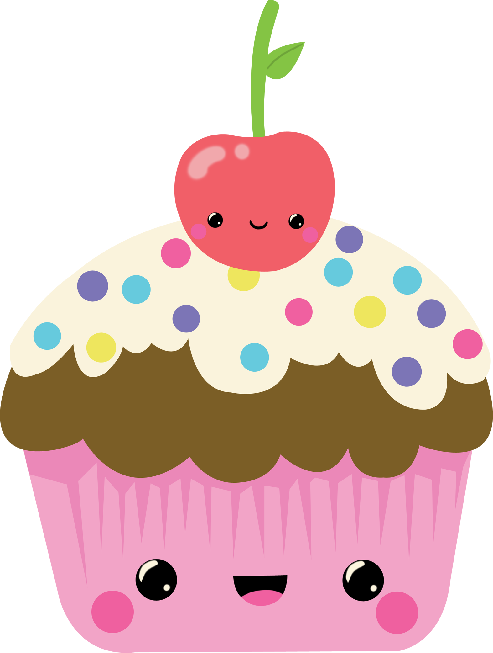 Ca0010f-cupcake 1,574×2,082 Pixels - Cupcake Kawaii (1574x2082), Png Download