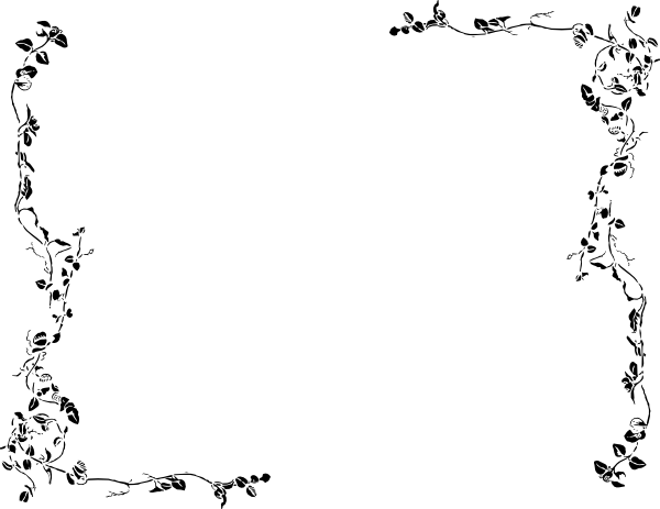 Hanging Vines Png By Moonglowlilly On Deviantart - Vines Border Black And White (600x463), Png Download