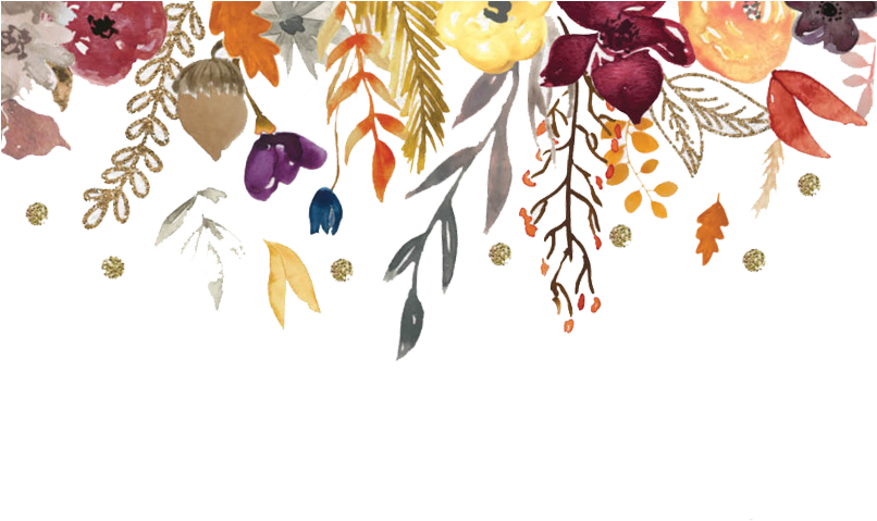 Free Seamless Watercolor Floral Pattern - Autumn Baby Shower Invitations (805x493), Png Download