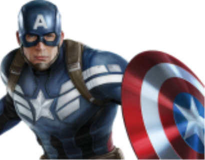 The Avengers In My House - Captain America Mcu Png (410x319), Png Download