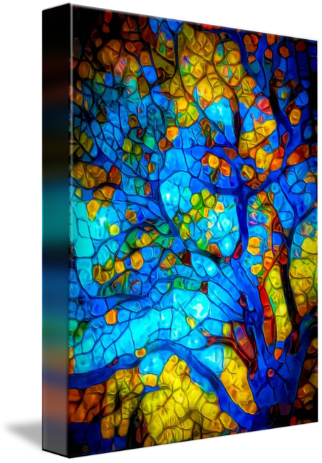 Light In The Woods By Lilia Art - Art (452x650), Png Download