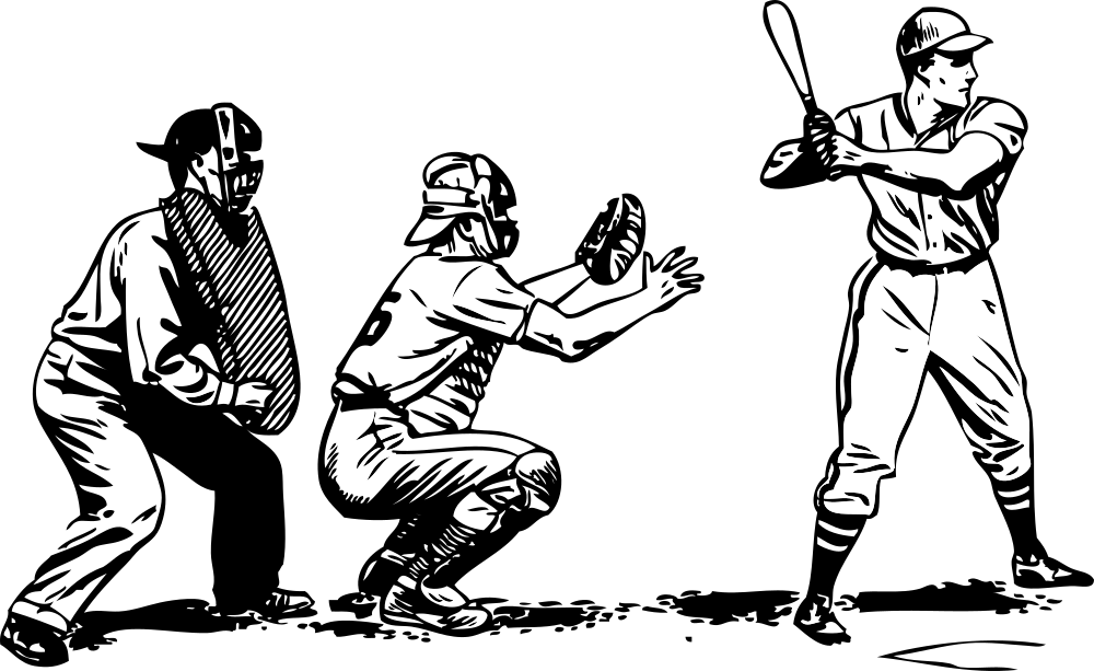 Clip Art Free Download Pictures Of Players - Clip Art Of Baseball (958x588), Png Download