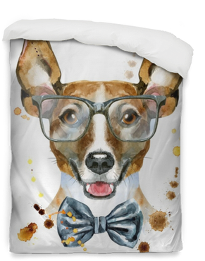 Watercolor Portrait Of Jack Russell Terrier With Bow-tie - Jack Russell Terrier (400x400), Png Download
