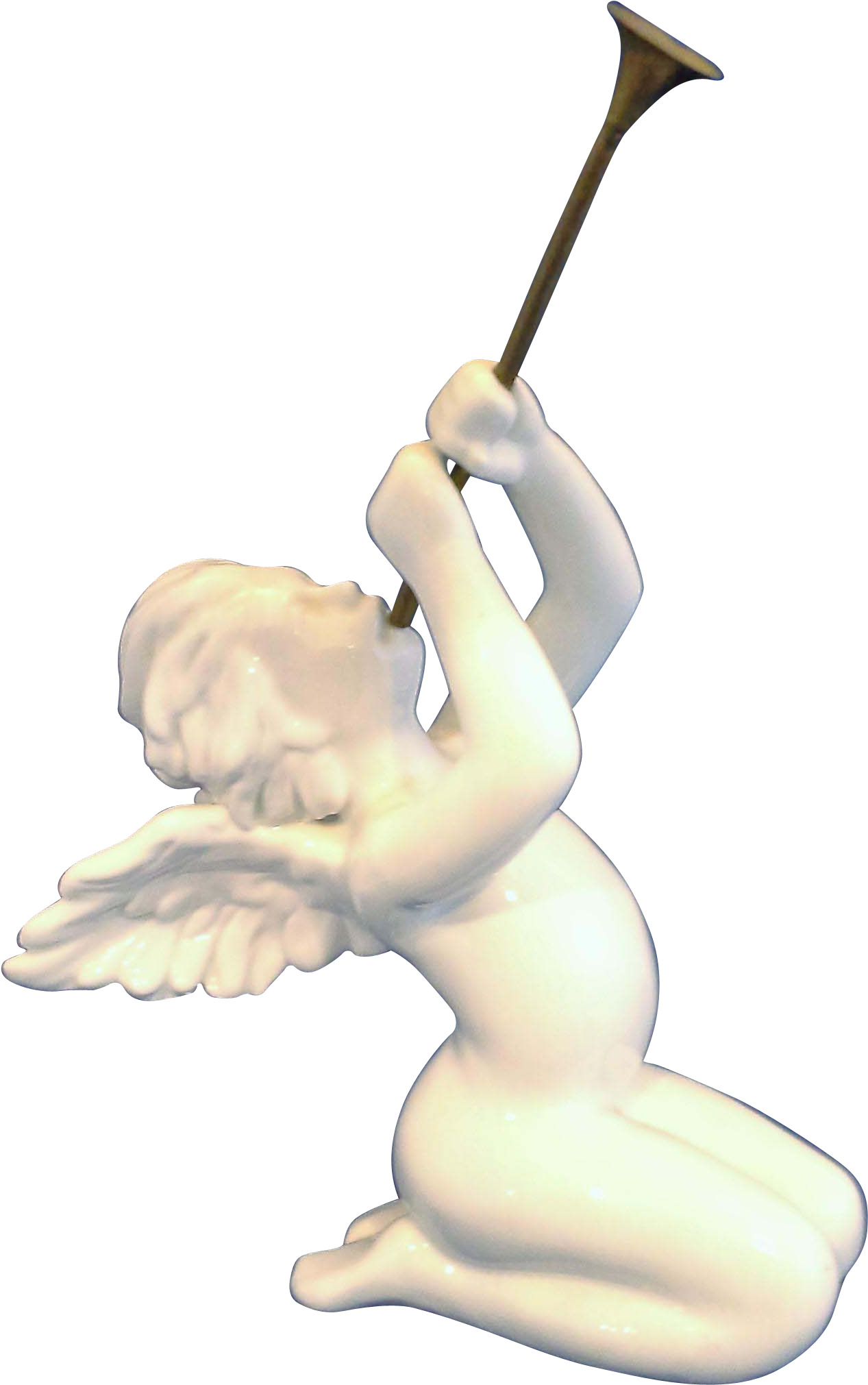 Angel With Trumpet Png Clipart Black And White Library - Cartoon (2020x2020), Png Download