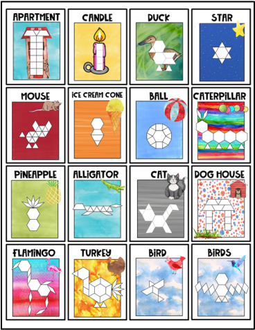 Pattern Block Mats - Watercolor Painting (475x475), Png Download