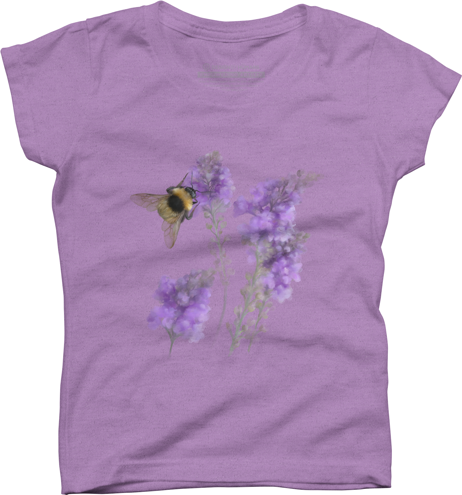 Watercolor Bumble Bee Women's T-shirt - Design By Humans (1725x1800), Png Download