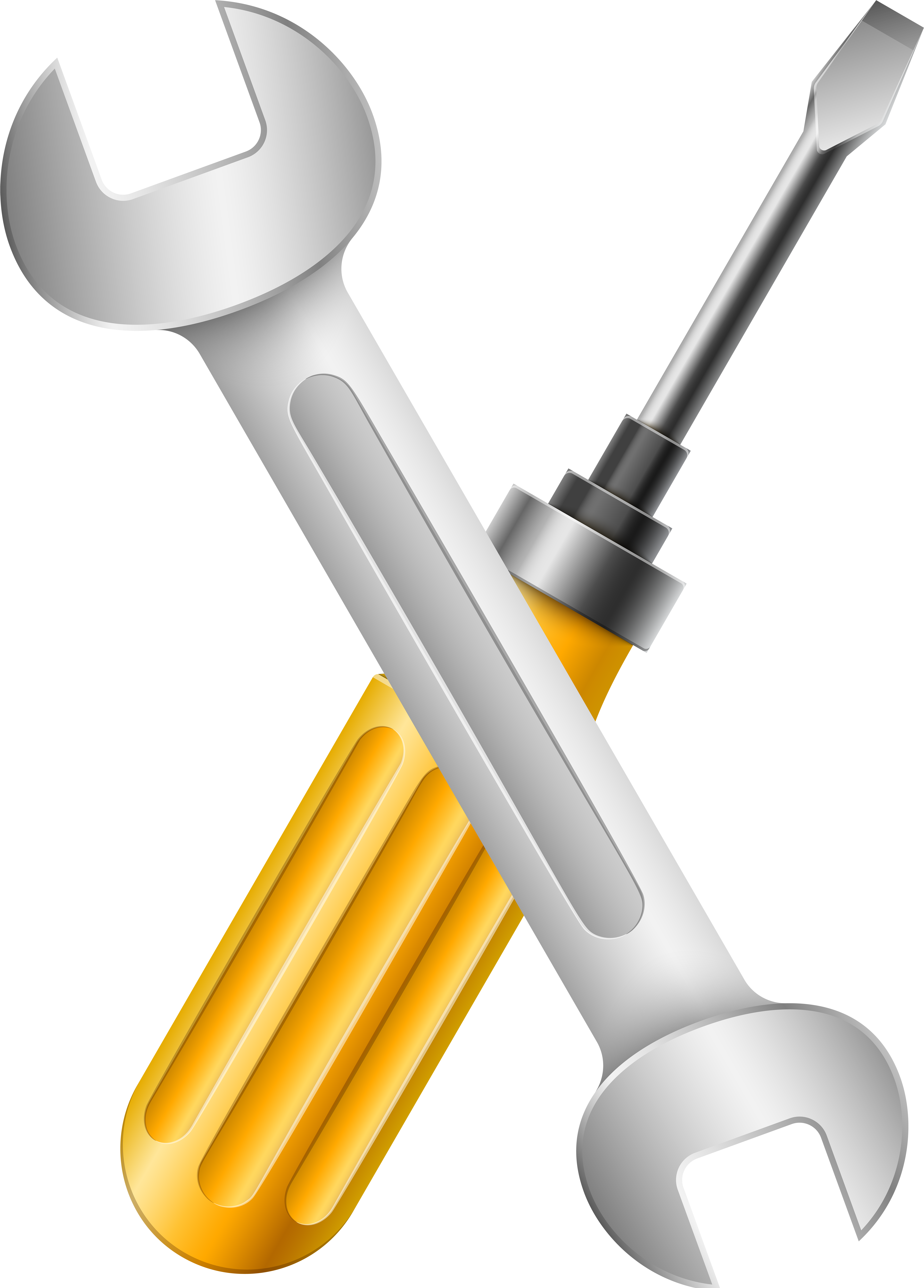 Wrench And Screwdriver Png Clip Art Image - Wrench And Screwdriver Clipart (5723x8000), Png Download