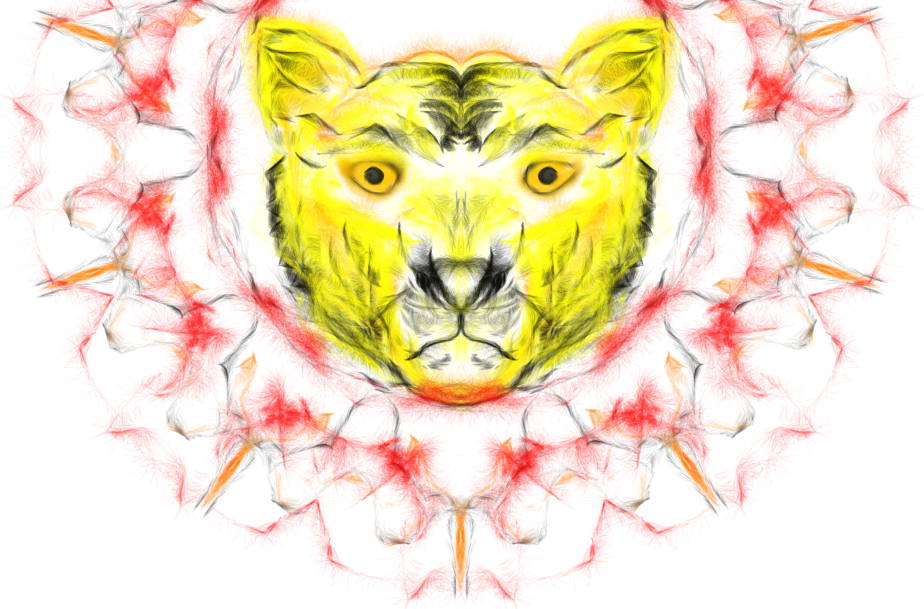 Mandala Tiger - Illustration (924x609), Png Download