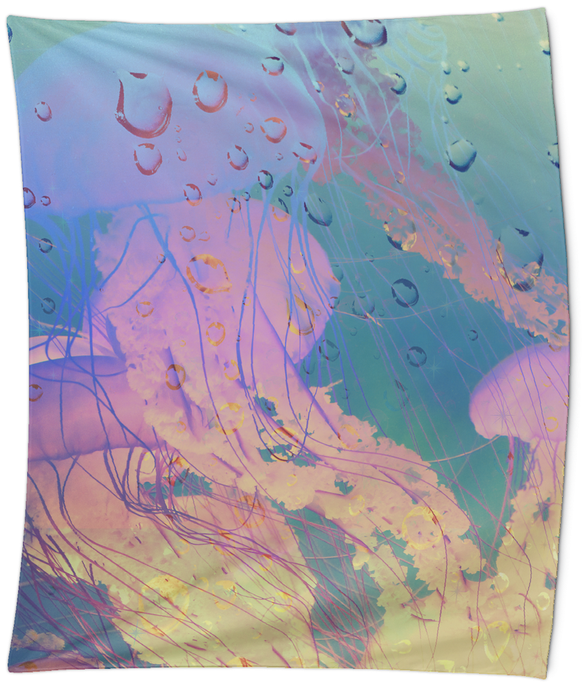 Jud Hayden Art - Stylish Jelly Fish All Over Print Printing White Apron (1024x1024), Png Download