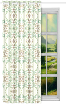 Watercolor Ornaments New Window Curtain 50" X - 1x Harry Potter Hufflepuff Polyester Window Curtain (500x500), Png Download