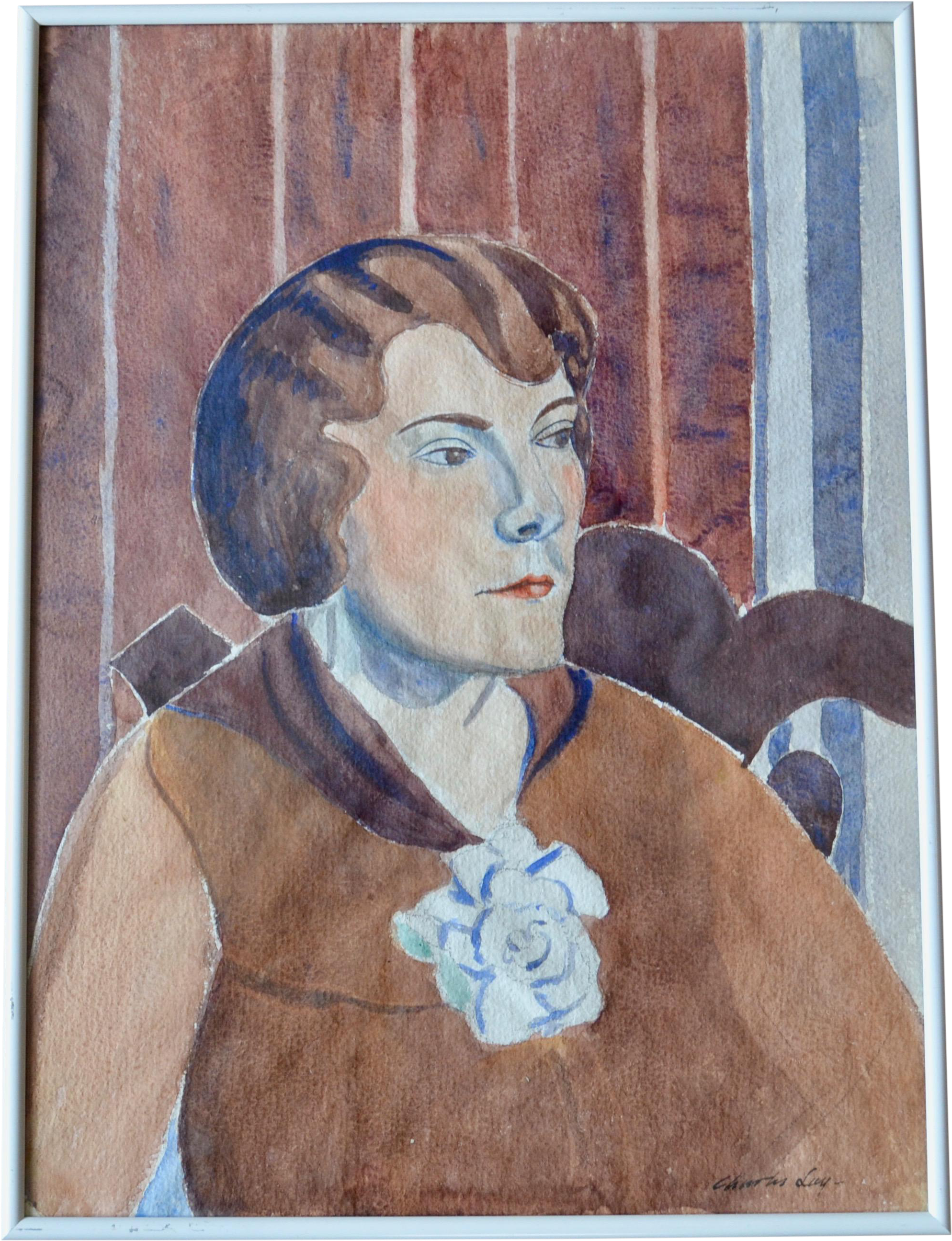 Watercolor Portrait Of A Woman - Gentleman (2208x2878), Png Download