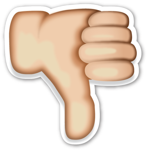 Download - Thumbs Down Emoji Transparent Background (462x480), Png Download