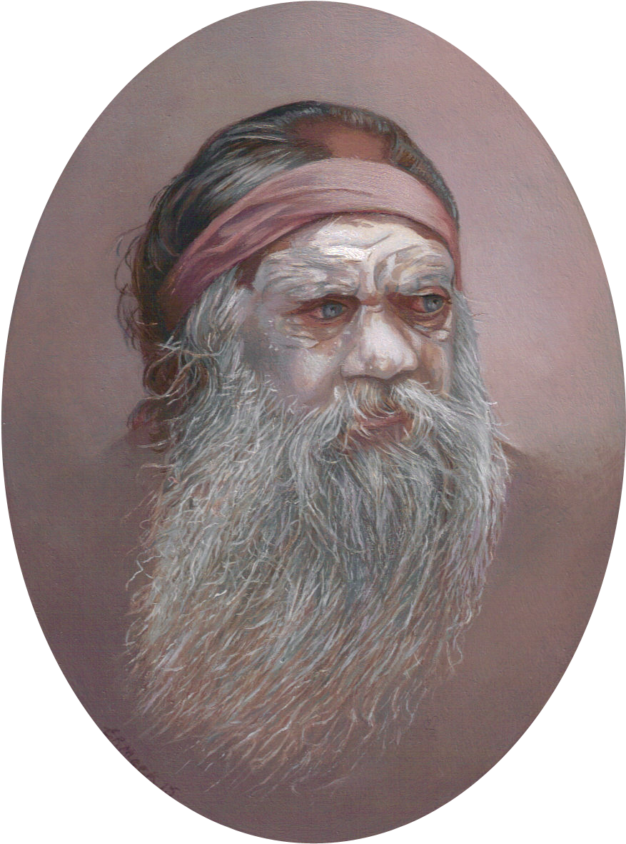 Aborigoni Miniature Copy - Portrait Of A Man (984x1316), Png Download