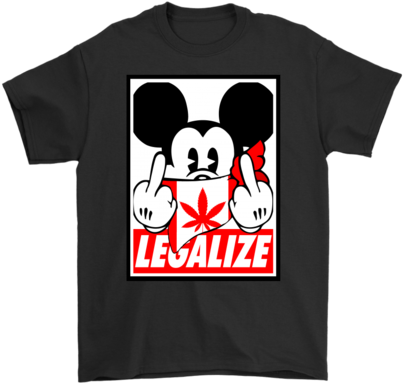 Legalize Canadian Cannabis Fuck The Police Mickey Disobey - Golf Wang Tshirt (480x480), Png Download