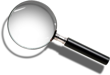 Transparent Glass Png With Semi Transparent Magnifying - Magnifying Glass Transparent Gif (400x300), Png Download