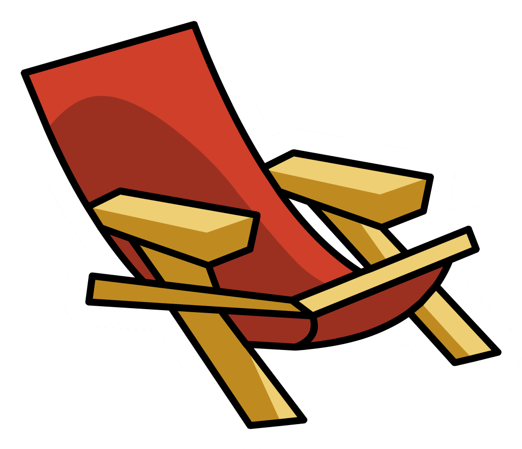 Beach Chair Pin - Beach Chair Clip Arts (1049x902), Png Download