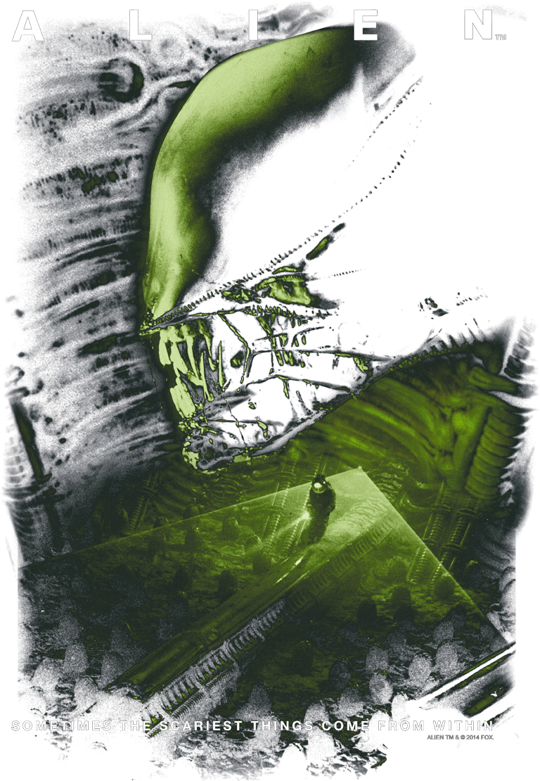 Alien Lurk Women's T-shirt - Illustration (850x1176), Png Download