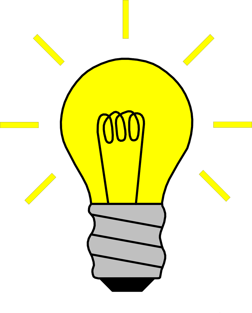 Light Bulbs - Clip Art Lightbulb (652x800), Png Download