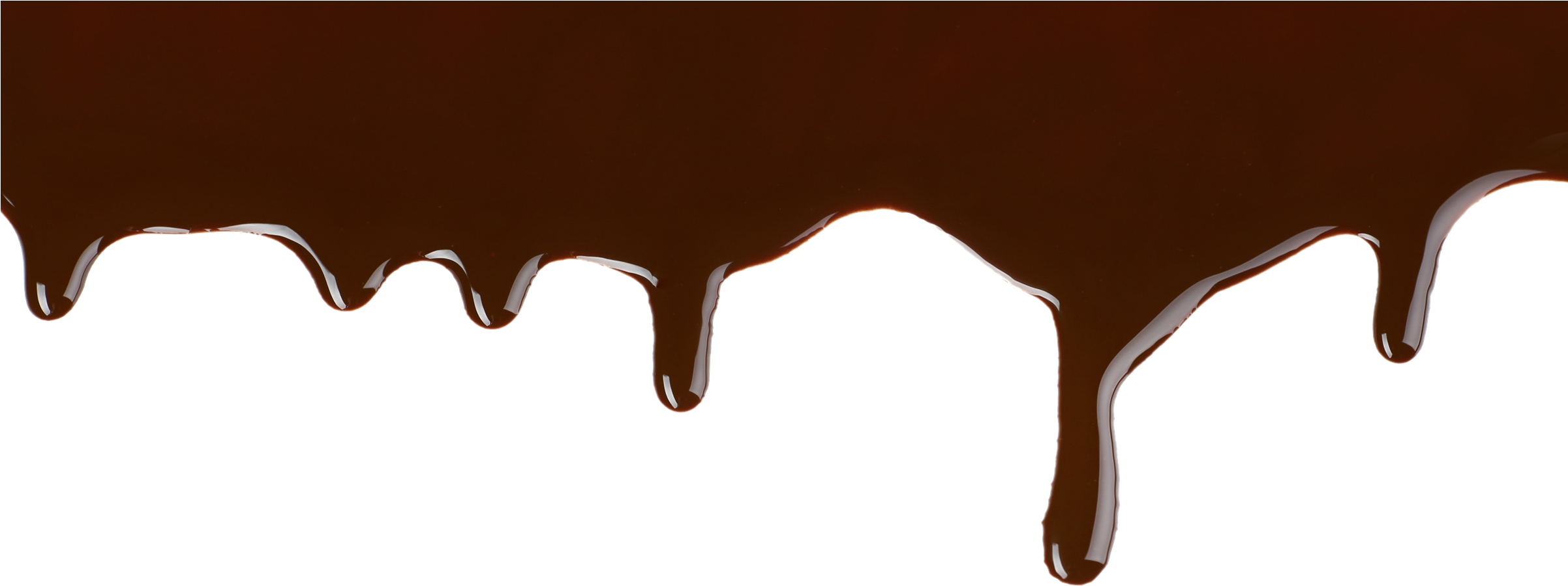 Melted Png Image Mart - Melted Chocolate Background Png (2403x994), Png Download
