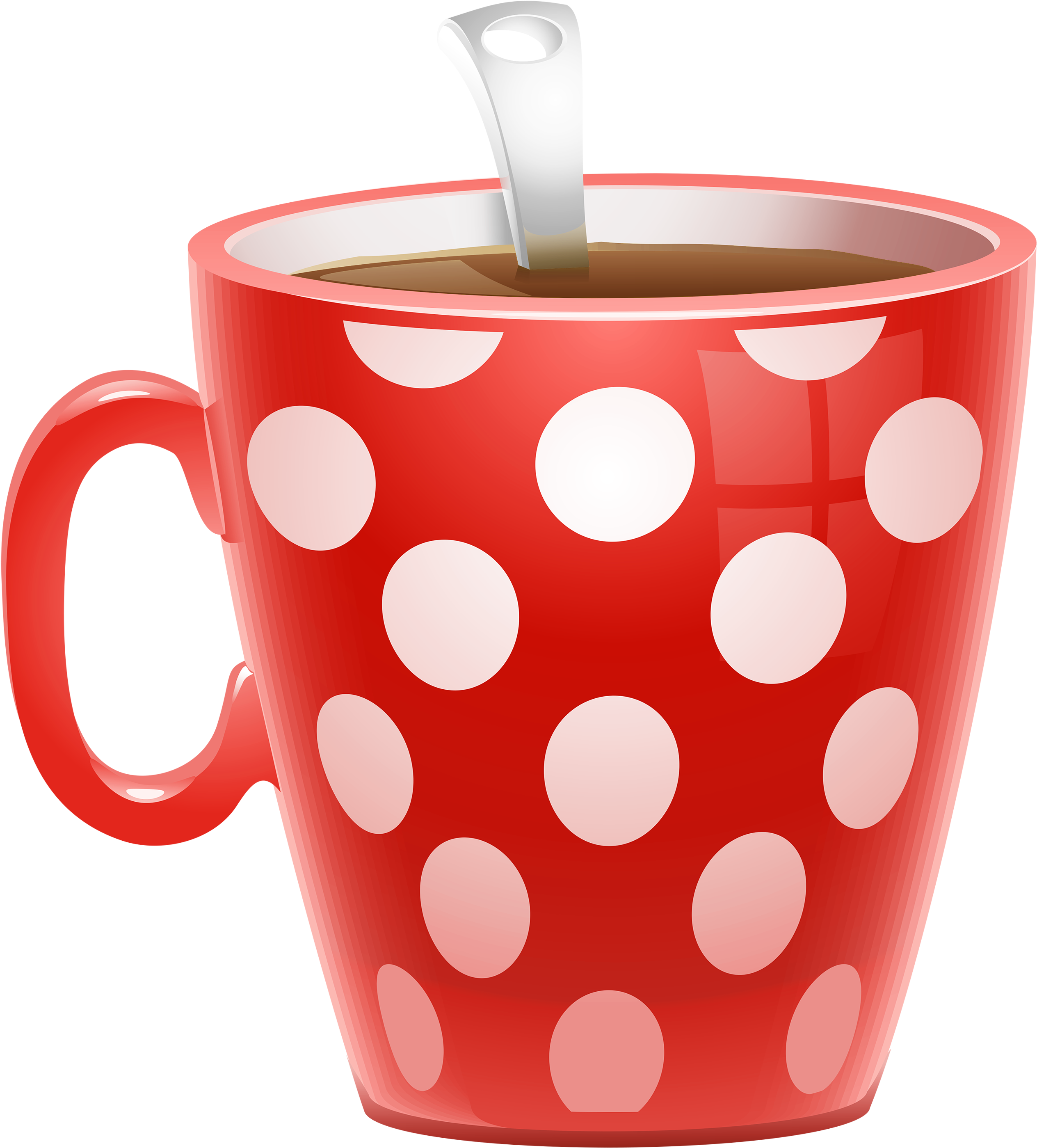 Red Dotted Coffee Cup Png Clipart Picture Cup Clipart Full Size Png Download Seekpng