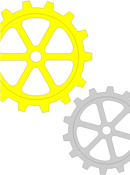 Gears Clip Art (566x800), Png Download