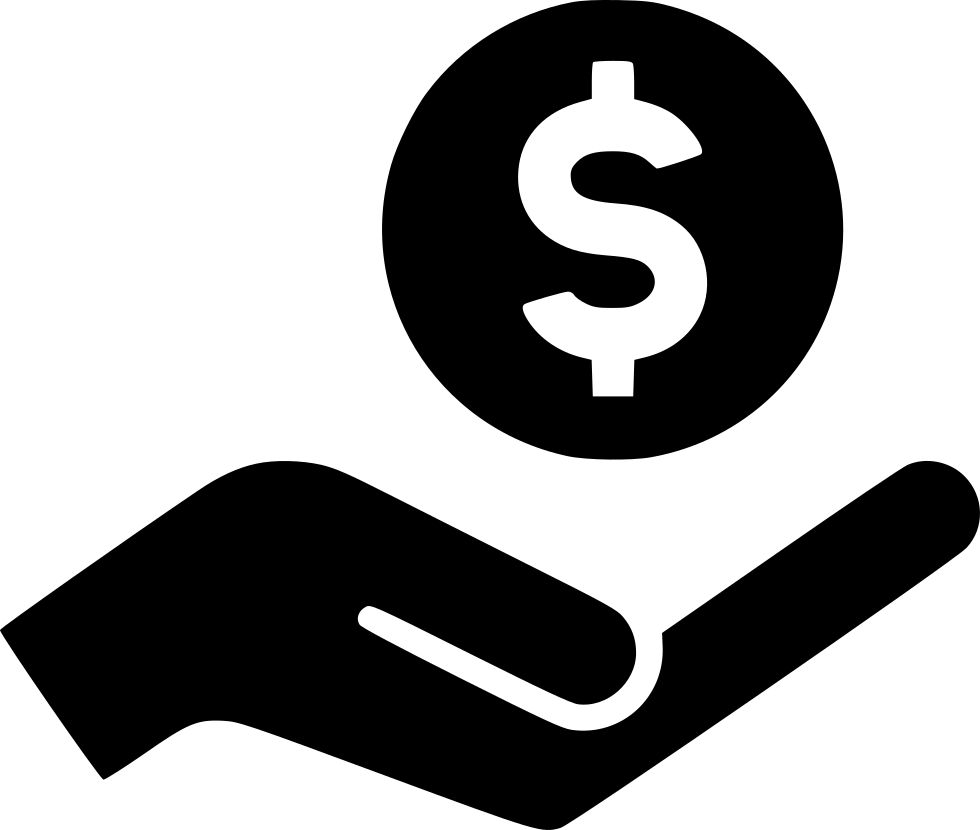 Hand Dollar Comments - Hand With Dollar Icon (980x830), Png Download