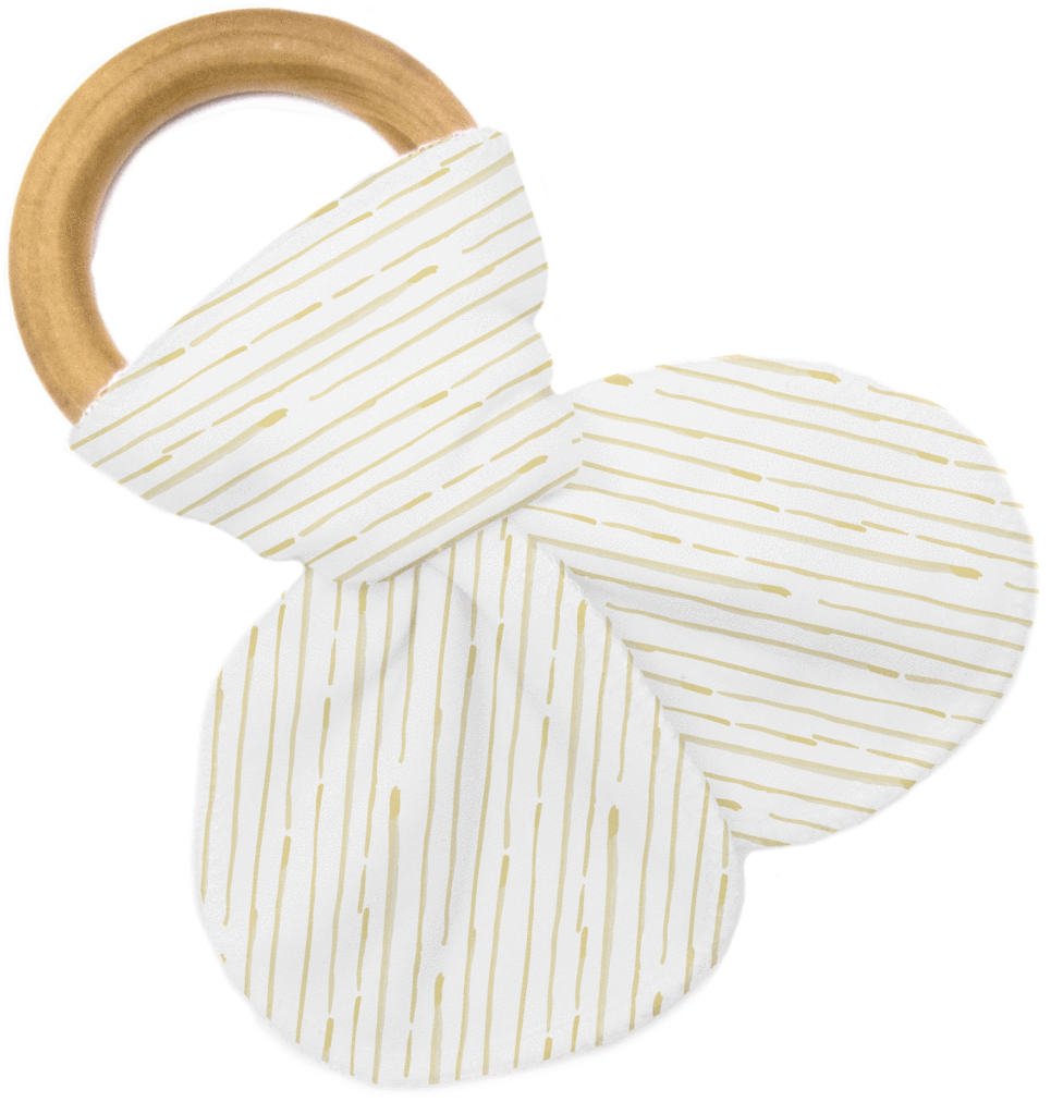 Watercolor Pinstripe Mustard Teether - Watercolor Painting (1024x1076), Png Download