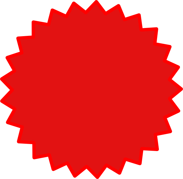 Red Starburst Png - 1 Dollar Off Coupon (600x589), Png Download