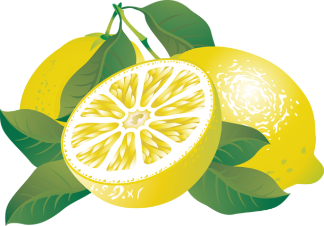 Orange Clipart Lemon - Clipart Lemon (639x445), Png Download