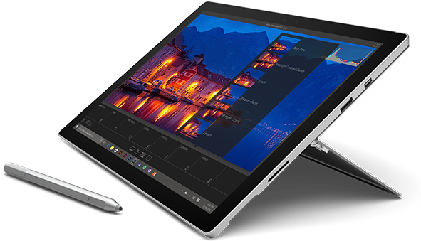 Tablette Microsoft Surface Pro 4 (600x400), Png Download