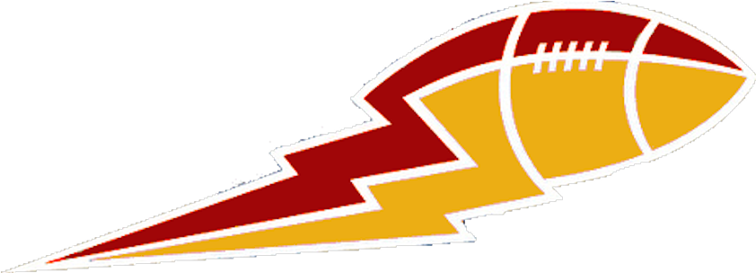 Dark Red And Football Bolt Big Free - Winnipeg Blue Bombers Logo 2015 (877x386), Png Download