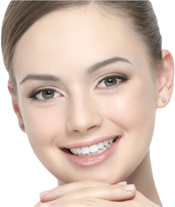Eyebrow Transplantation Adelaide - Smiley Woman Face (634x658), Png Download